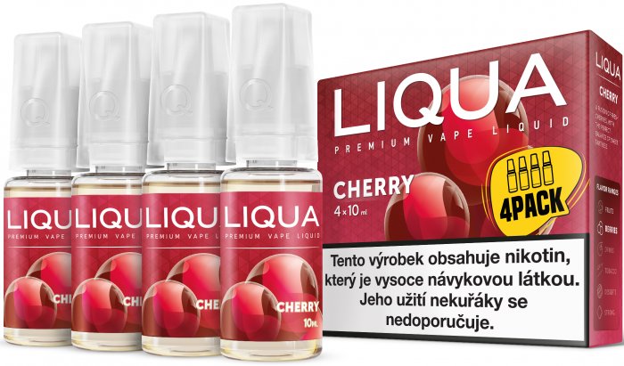 Liquid LIQUA 4Pack Třešeň (4x10ml) - Cherry