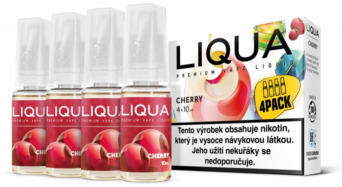 Liquid LIQUA 4Pack Třešeň (4x10ml) - Cherry