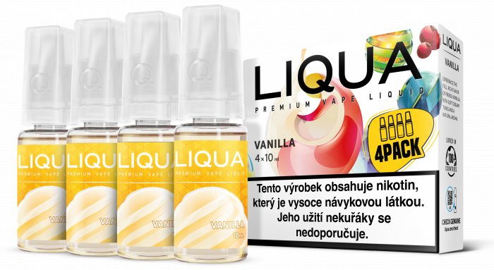 Liquid LIQUA 4Pack Vanilka (4x10ml) - Vanilla