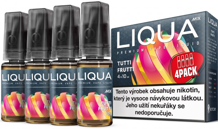 Liquid LIQUA CZ MIX 4Pack Tutti Frutti 10ml 