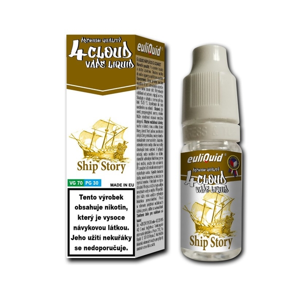Euliquid CLOUD SHIP STORY TABÁK 10ml 30PG/70VG - LIQUID PO EXPIRACI