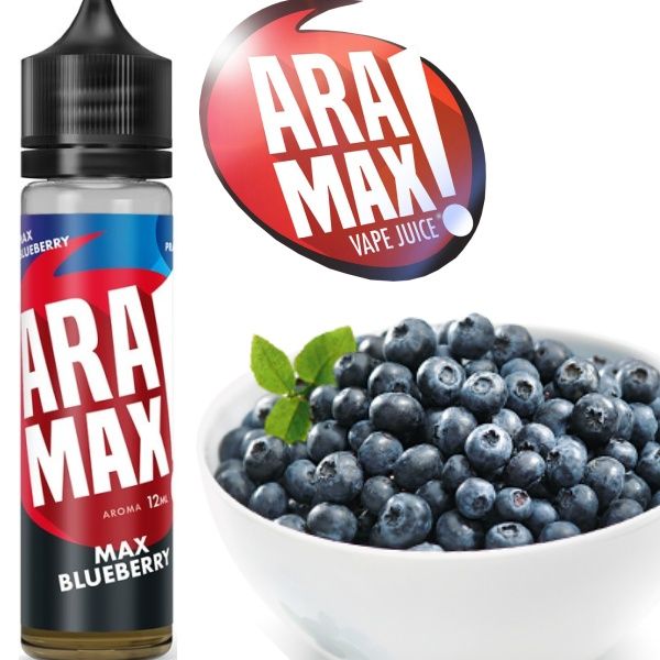 Příchuť Aramax Shake and Vape 12ml Max Blueberry