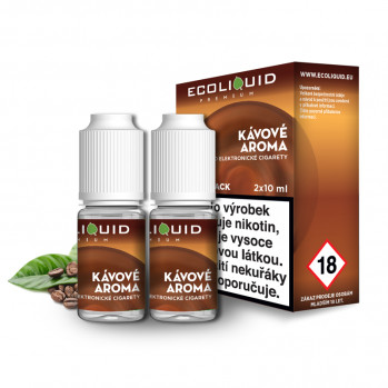 Liquid Ecoliquid Premium 2Pack KÁVA 2x10ml (coffee)