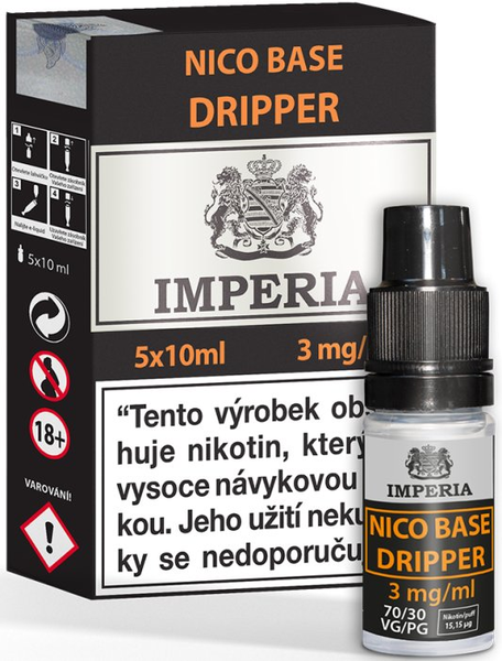 Nikotinová báze 5Pack Imperia Dripper 70vg/30pg