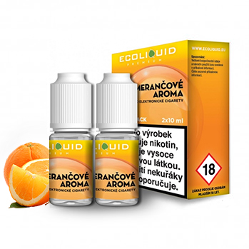 Liquid Ecoliquid Premium 2Pack POMERANČ 2x10ml (ORANGE)