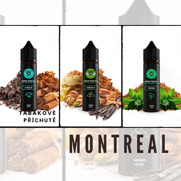Montreal 16ml Longfill | čisté a autentické aroma s výraznou tabákovou chutí